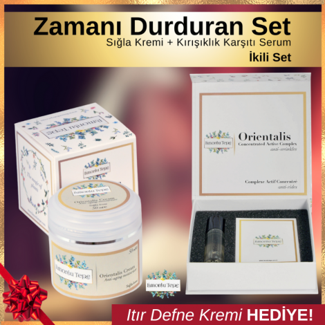 Zamanı Durduran Set  (Sığla Kremi + Kırışıklık Karşıtı Serum)