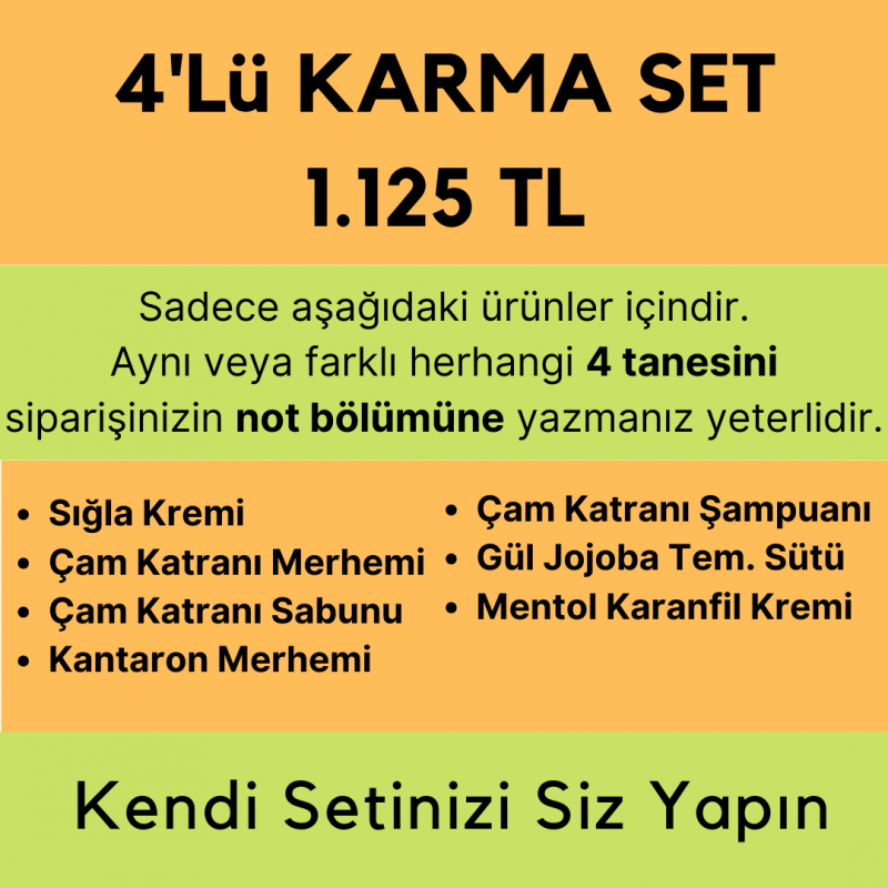 Kendi Setinizi Yapın Karma Set 4lü