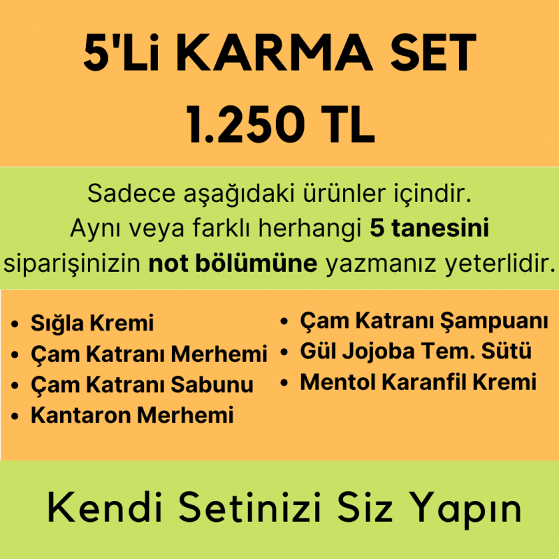 Kendi Setinizi Yapın Karma Set 5li