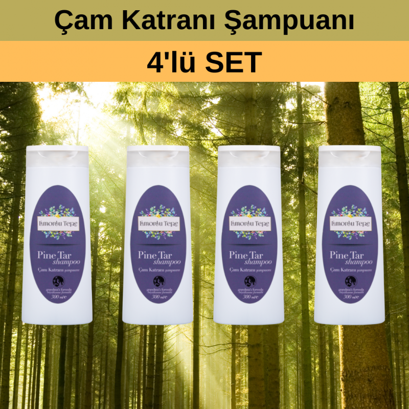 Set Ürün 4 x Çam Katranı Şampuanı