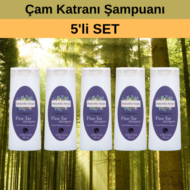 Set Ürün 5 x Çam Katranı Şampuanı